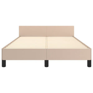 Cadru de pat fără saltea cappuccino 120x190cm piele artificială