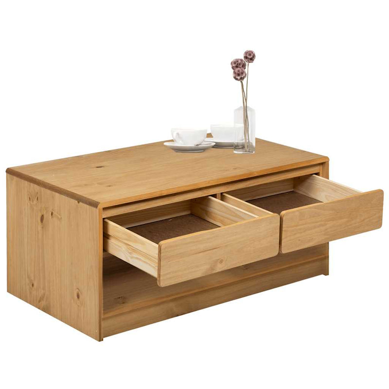 Măsuță de cafea "SAUDA", stejar, 99x55x45 cm, lemn masiv de pin