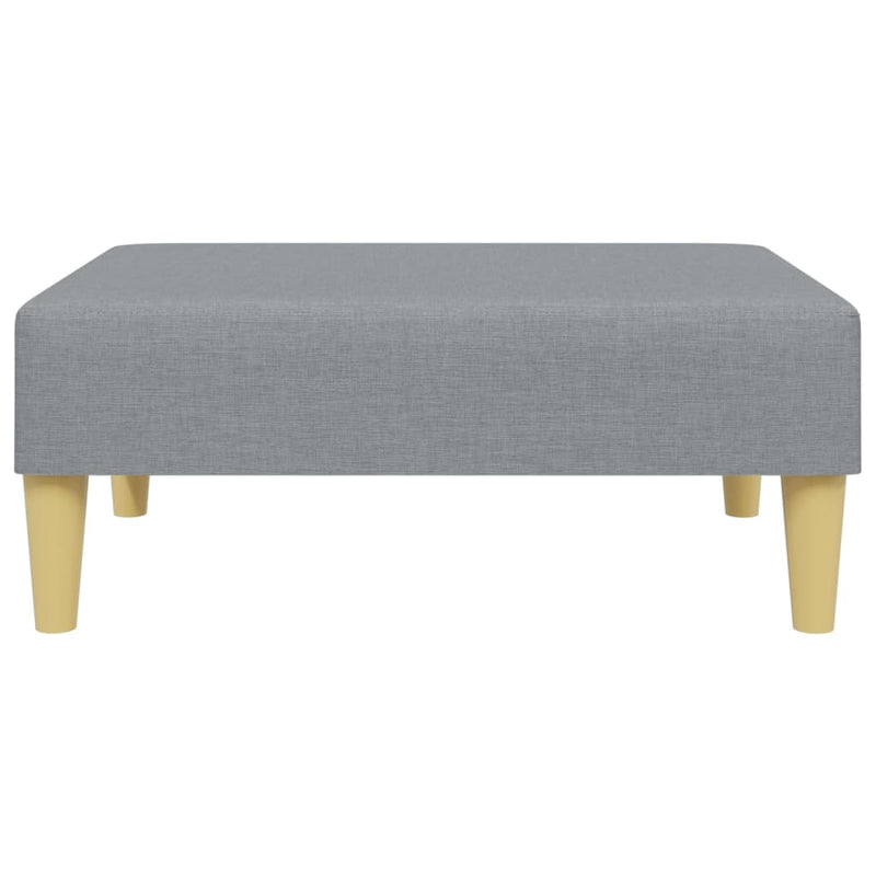 Taburet, gri deschis, 77x55x31 cm, material textil