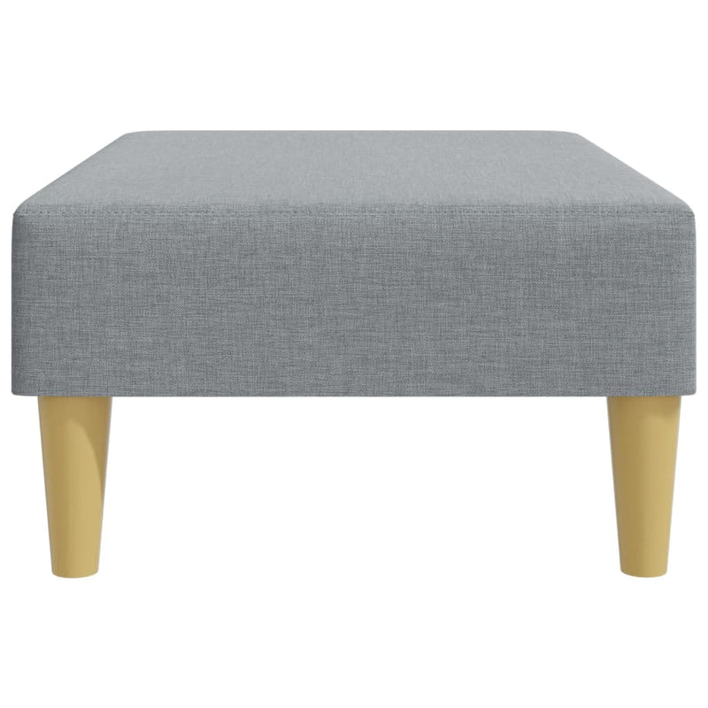 Taburet, gri deschis, 77x55x31 cm, material textil