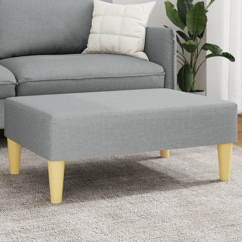 Taburet, gri deschis, 77x55x31 cm, material textil