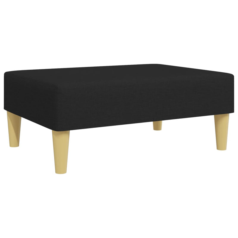 Taburet, negru, 77x55x31 cm, material textil