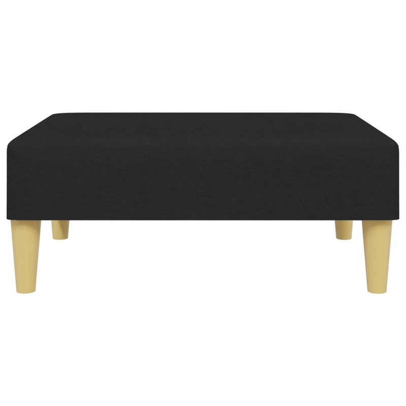 Taburet, negru, 77x55x31 cm, material textil