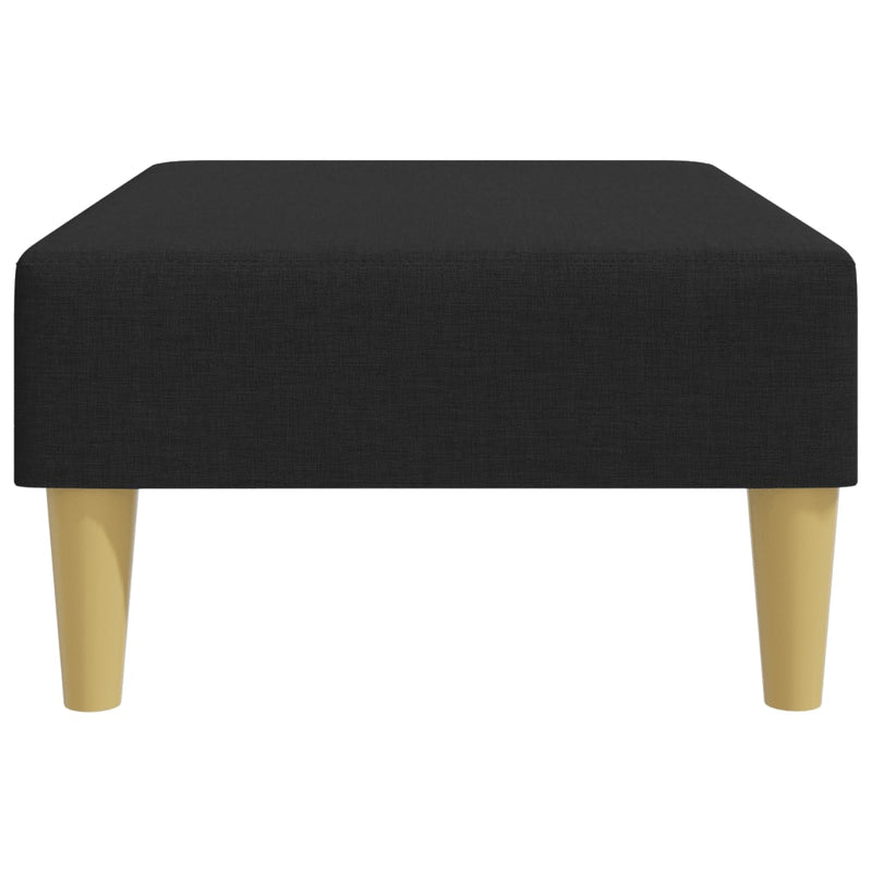 Taburet, negru, 77x55x31 cm, material textil