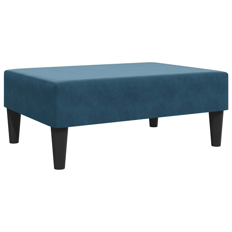 Taburet, albastru, 77x55x31 cm, catifea