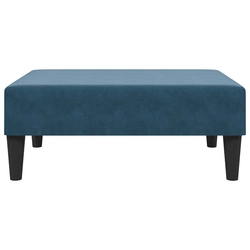 Taburet, albastru, 77x55x31 cm, catifea