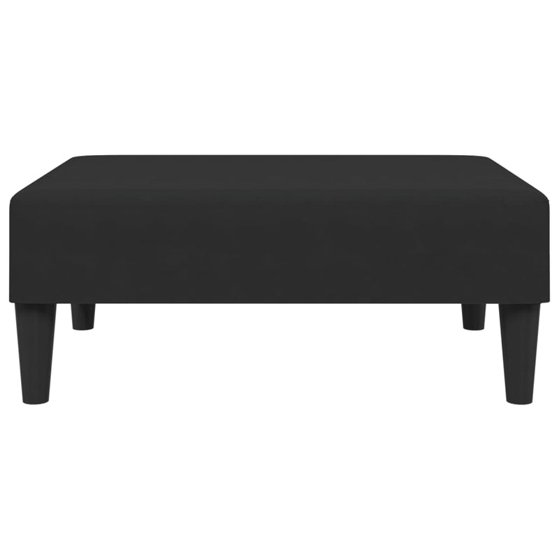Taburet, negru, 77x55x31 cm, catifea