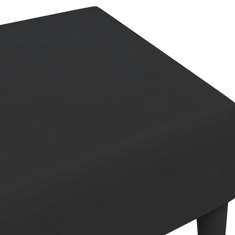 Taburet, negru, 77x55x31 cm, catifea