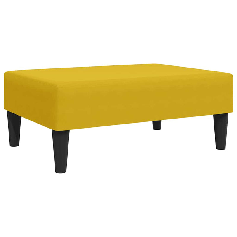 Taburet, galben, 77x55x31 cm, catifea