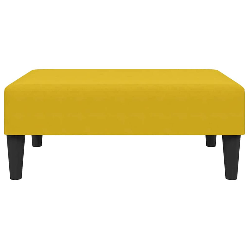 Taburet, galben, 77x55x31 cm, catifea