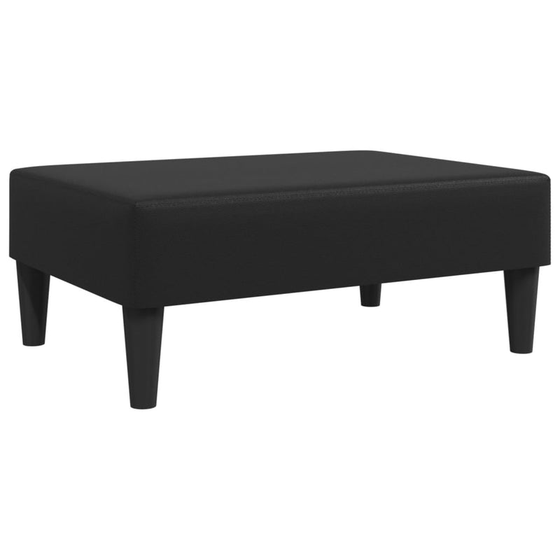 Taburet, negru, 77x55x31 cm, piele artificială