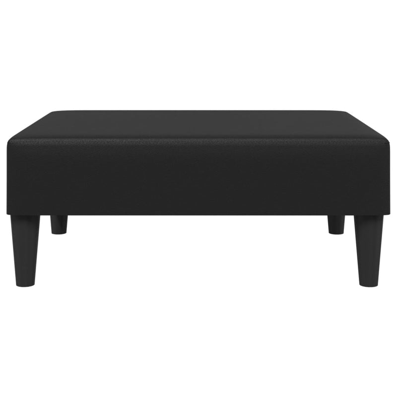 Taburet, negru, 77x55x31 cm, piele artificială