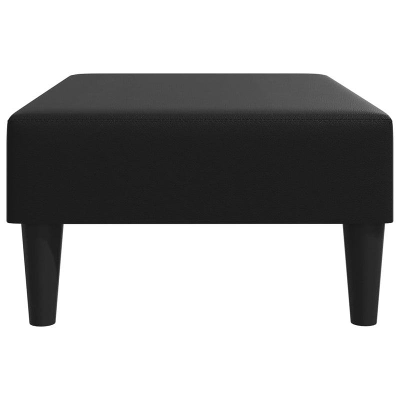 Taburet, negru, 77x55x31 cm, piele artificială
