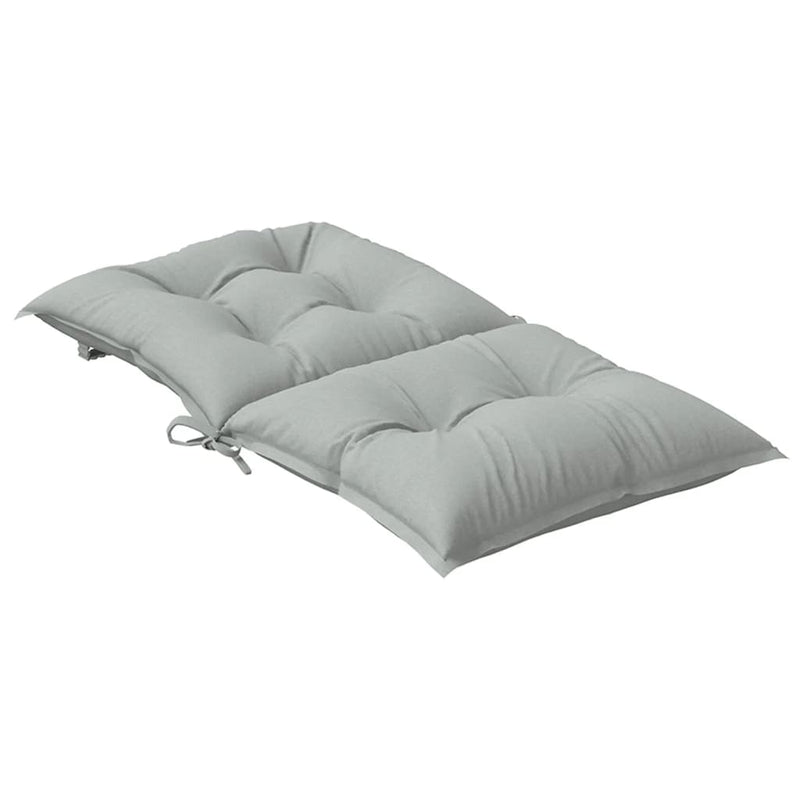 Perne scaun cu spătar scund 4 buc. melanj gri 100x50x7cm textil