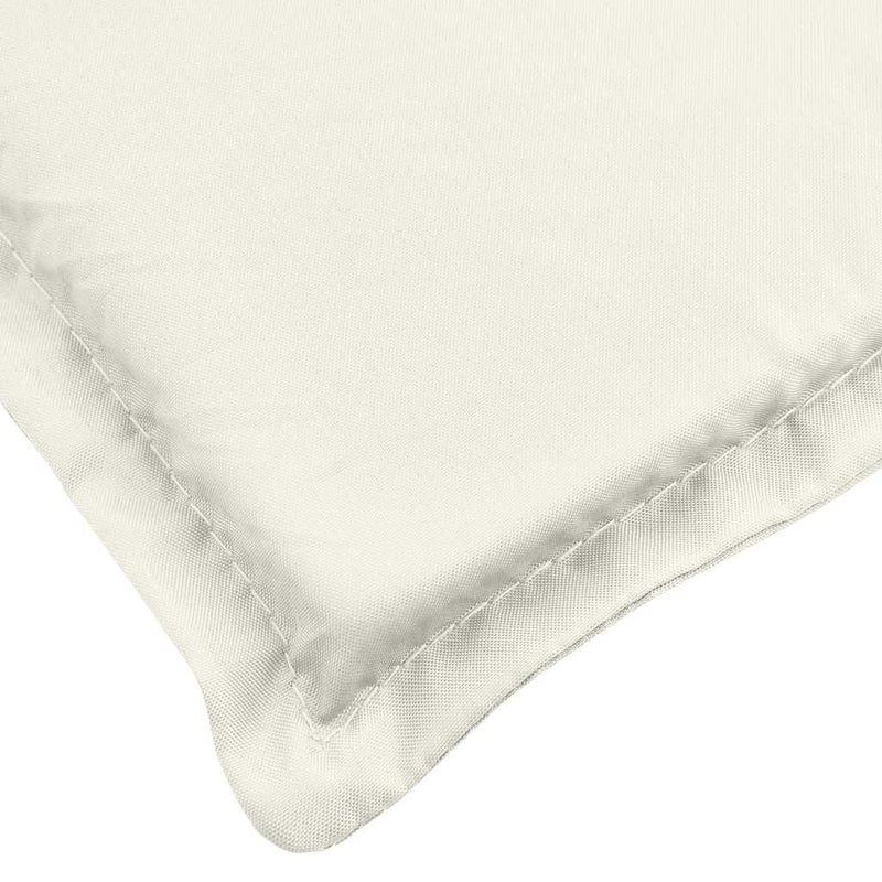 Pernă de șezlong, melanj crem, 186x58x4 cm textil