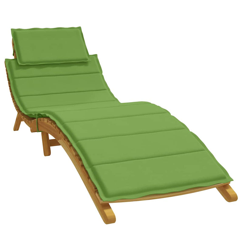 Pernă de șezlong, melanj verde, 186x58x4 cm textil