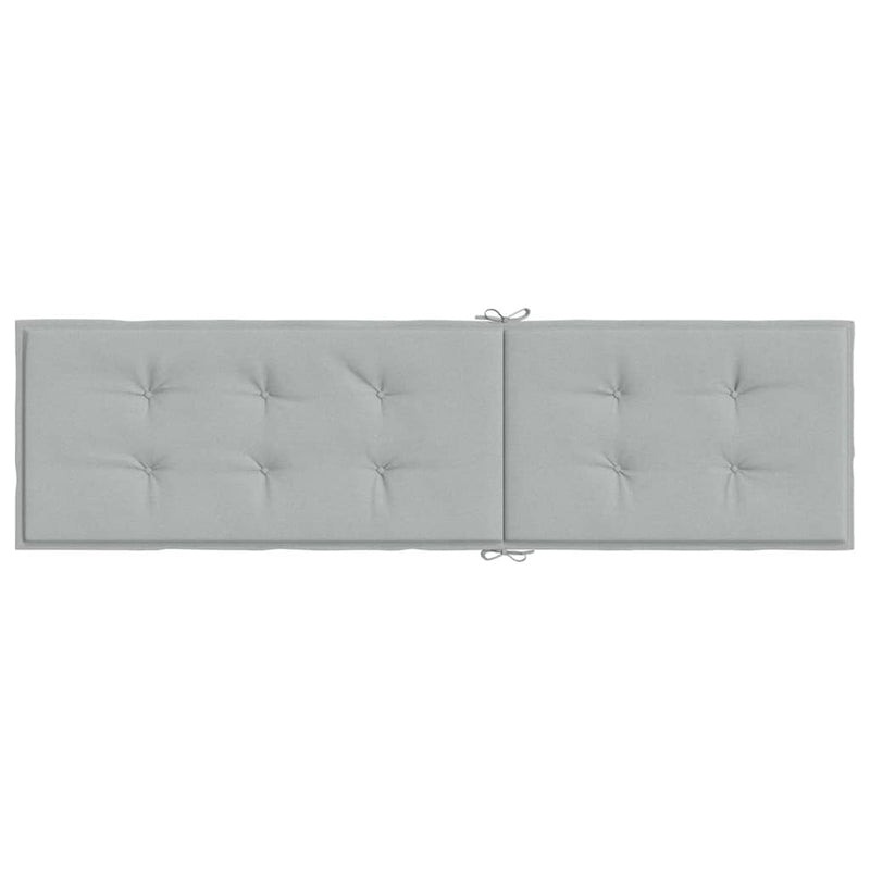 Pernă de șezlong, melanj gri deschis, (75+105) x 50 x 4 cm textil
