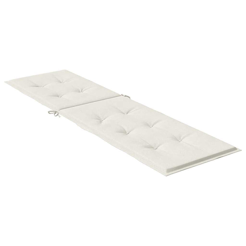 Pernă de șezlong, melanj crem, (75+105) x 50 x 4 cm textil