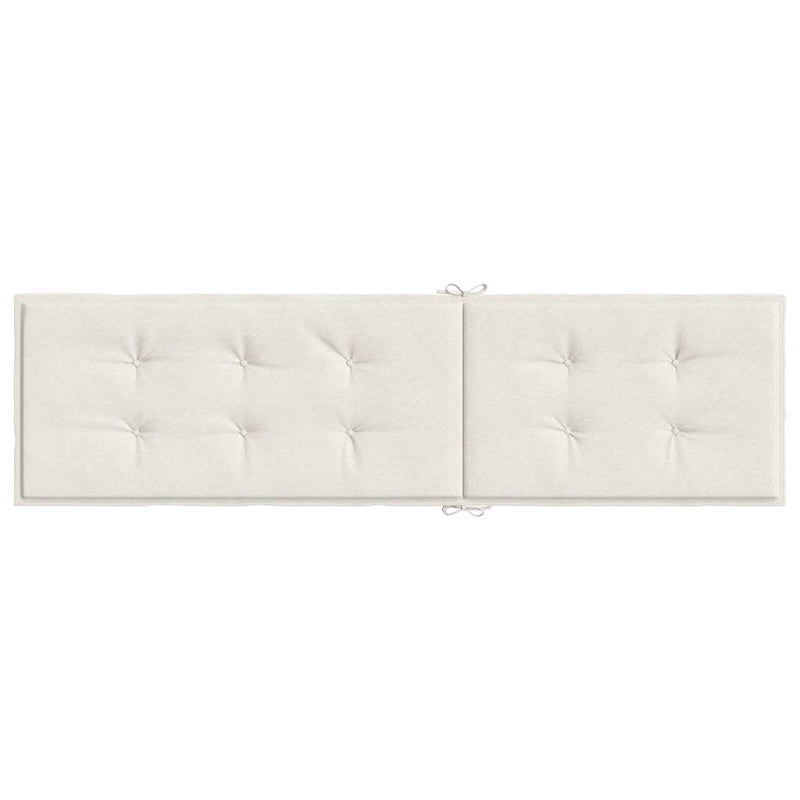 Pernă de șezlong, melanj crem, (75+105) x 50 x 4 cm textil