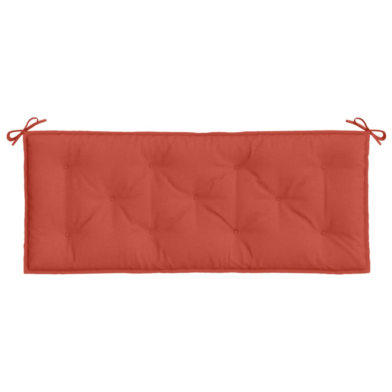 Pernă bancă de grădină, 2 buc. melanj roșu, 120x50x7 cm, textil