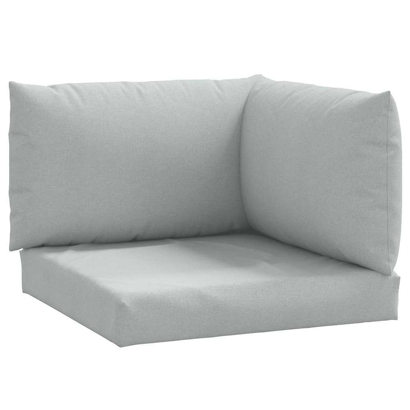 Perne de paleți, 3 buc., melanj gri deschis, material textil