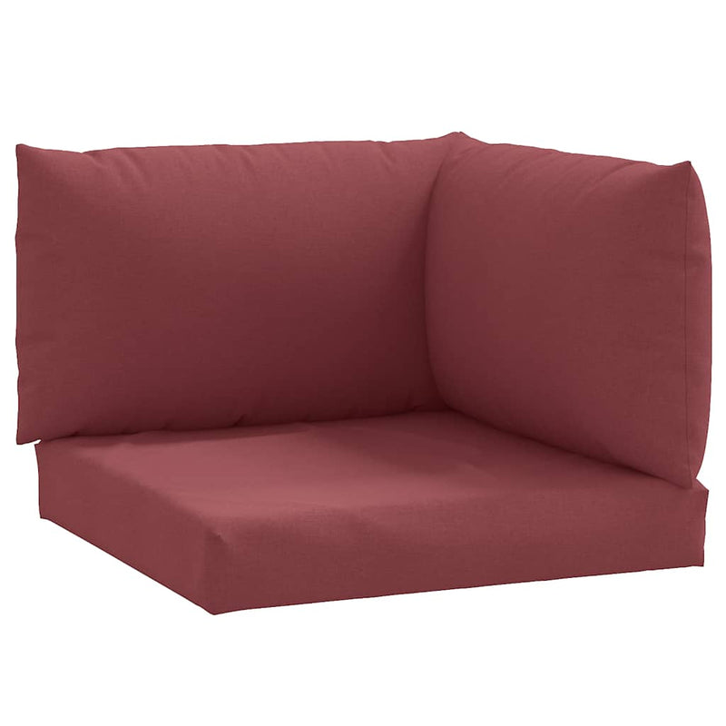 Perne de paleți, 3 buc., melanj roșu vin, material textil