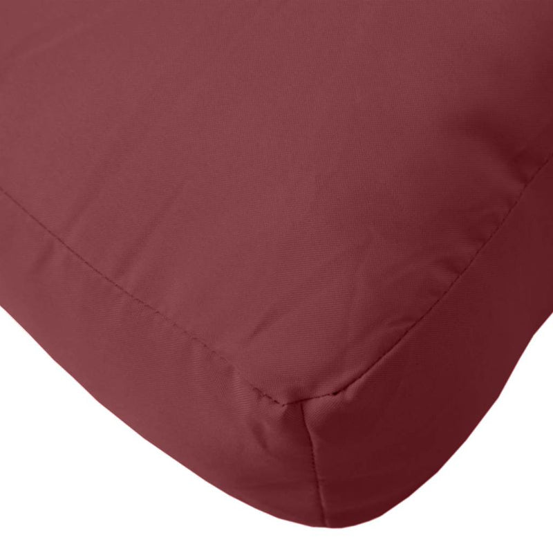 Perne de paleți, 3 buc., melanj roșu vin, material textil