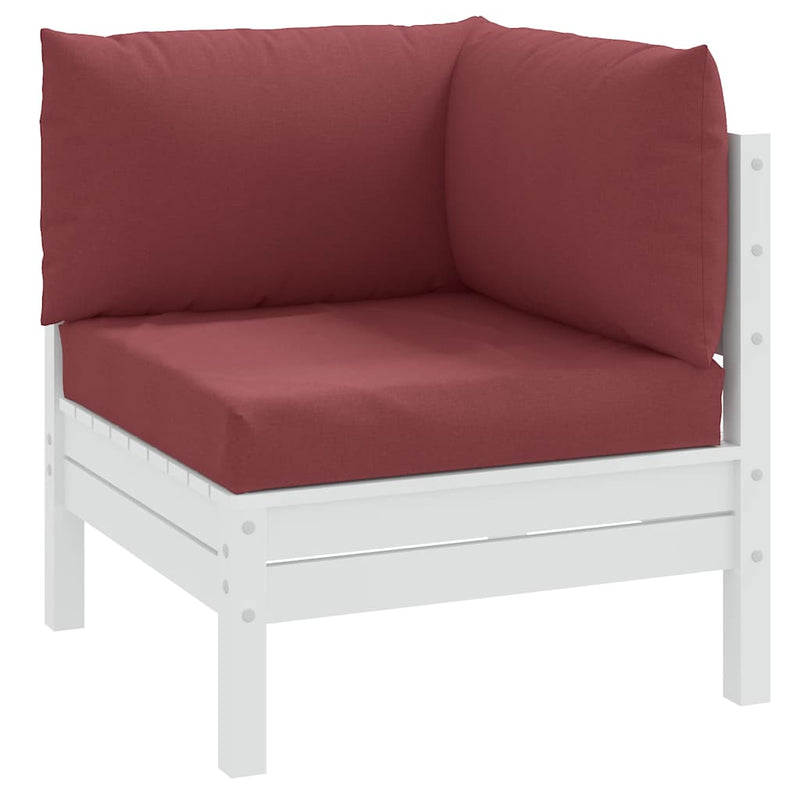 Perne de paleți, 3 buc., melanj roșu vin, material textil