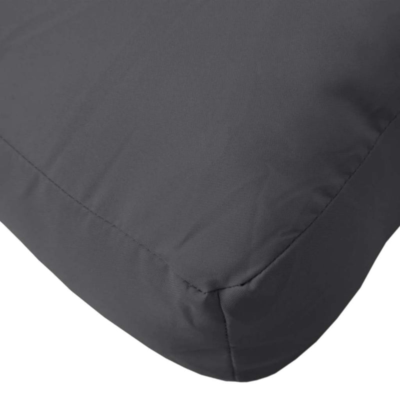 Pernă de paleți, melanj antracit, 60x60x9,5 cm, material textil