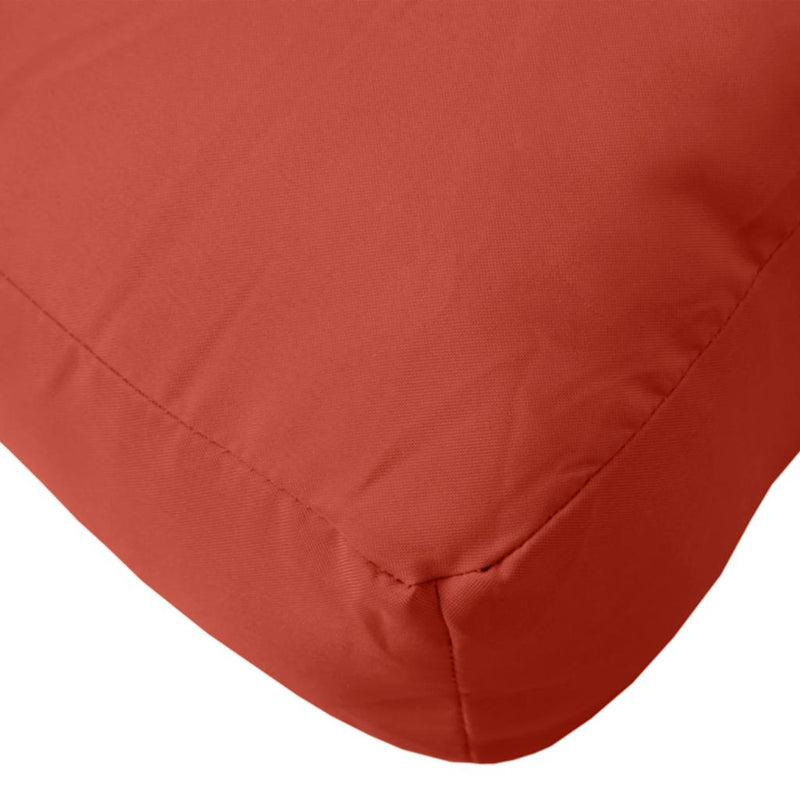 Pernă de paleți, melanj roșu, 60x60x9,5 cm, material textil