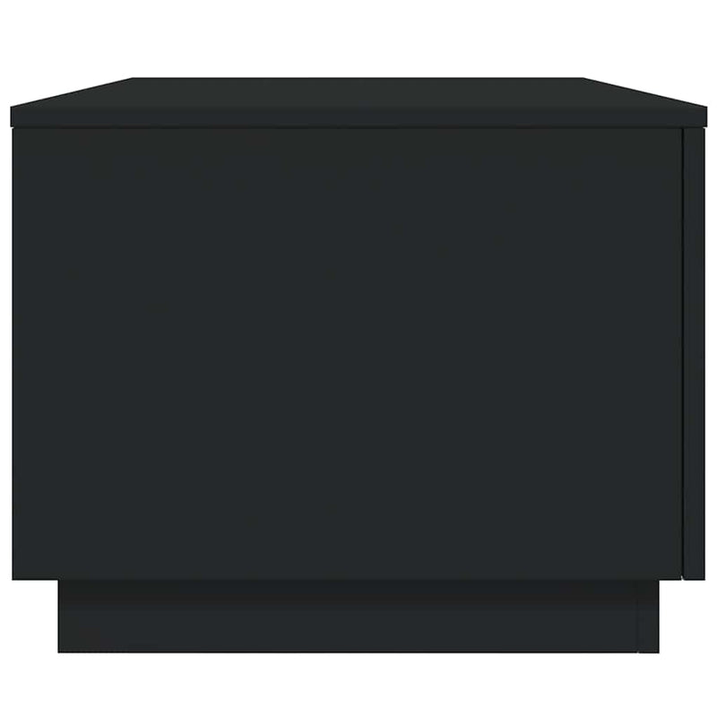 Măsuță de cafea cu lumini LED, negru, 90x50x40 cm