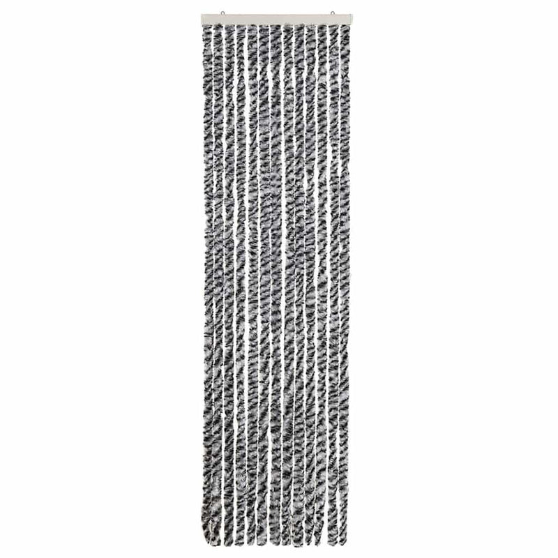 Perdele pentru insecte, gri și negru-alb, 56x200 cm, chenille