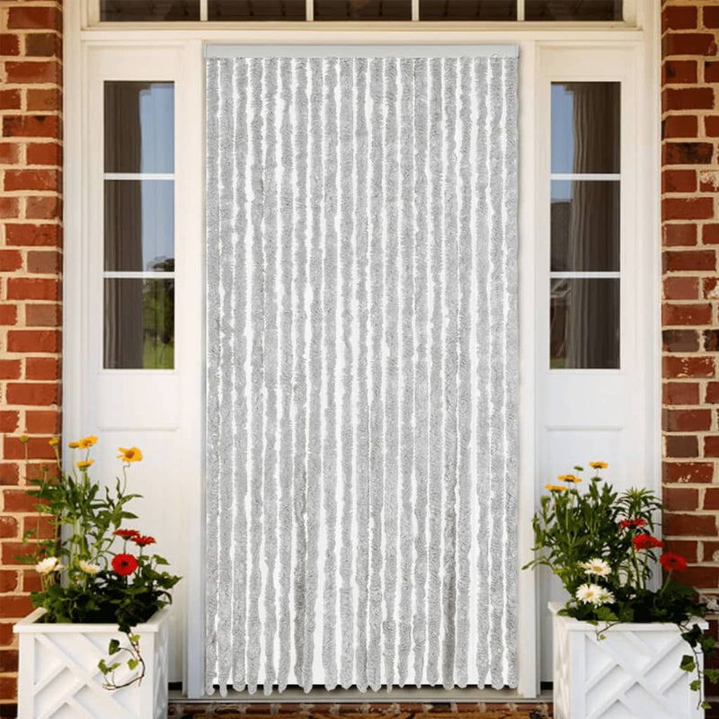 Perdea pentru insecte, gri, 90x200 cm, chenille