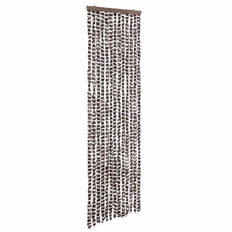 Perdea pentru insecte, bej și maro, 56x200 cm, chenille