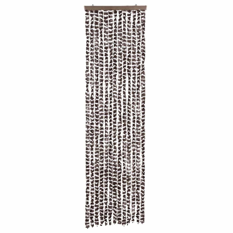 Perdea pentru insecte, bej și maro, 56x200 cm, chenille