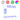 Set comode TV de perete, 7 piese, cu lumini LED, alb