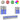 Set comode TV de perete cu lumini LED, 7 piese, gri beton