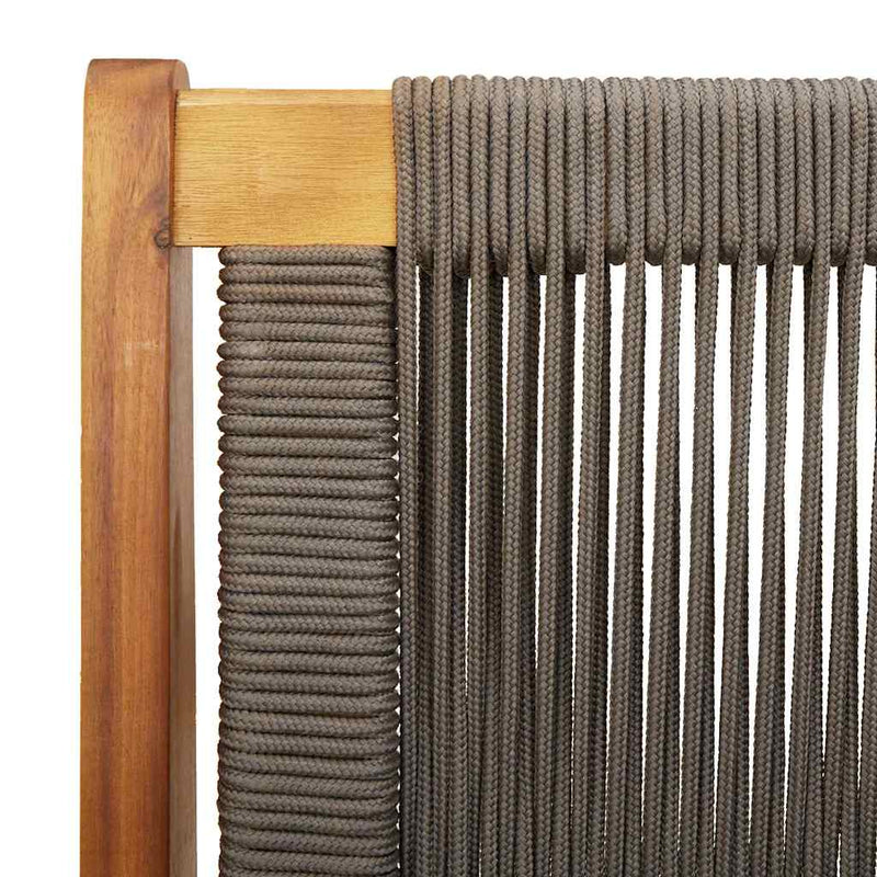 Bancă de relaxare pentru grădină Gri Lemn Solid de Acacia