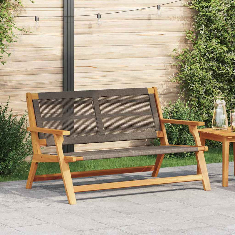Bancă de relaxare pentru grădină Gri Lemn Solid de Acacia