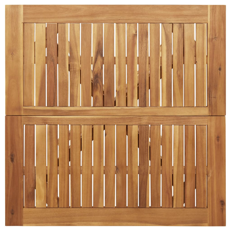 Masă de grădină pătrată, 85x85x75 cm, lemn masiv de acacia