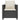 Set bistro cu perne, 3 piese, negru, poliratan
