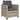 Set bistro cu perne, 3 piese, gri deschis, poliratan