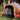 Cort camping cupolă 3 persoane, gri/portocaliu, setare rapidă