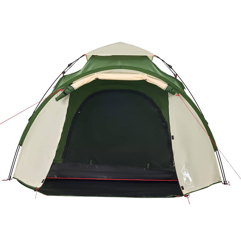 Cort de camping cupolă 3 persoane, setare rapidă, verde