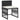 Set mobilier de grădină cu perne, 7 piese, negru, poliratan