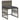 Set mobilier de grădină cu perne, 7 piese, gri, poliratan