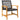 Set mobilier bistro, 3 piese, poliratan negru/lemn de acacia