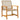 Set mobilier bistro, 3 piese, poliratan bej/lemn de acacia