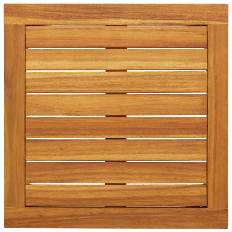 Set mobilier bistro, 3 piese, poliratan bej/lemn de acacia