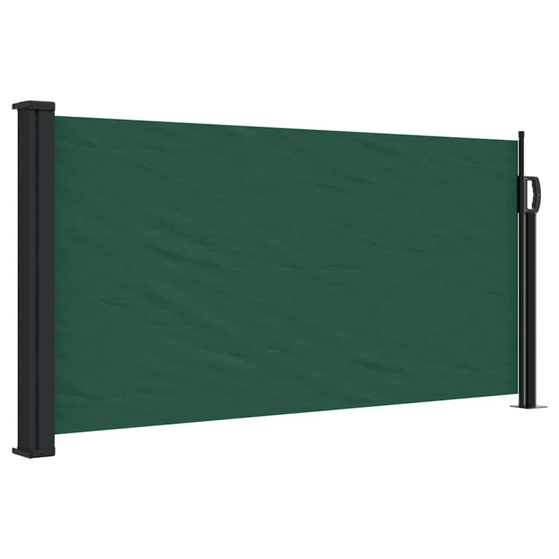 Copertina laterală retractabilă, verde închis, 100x300 cm